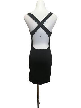 🖤🖤🖤 Black 95% cotton Cross-Back Bodycon Dress
